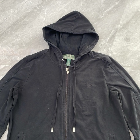 Women's Lauren Active Ralph Lauren Zipper Hoodie Long Sleeve Sweatshirt Jacket - Picture 2 of 16